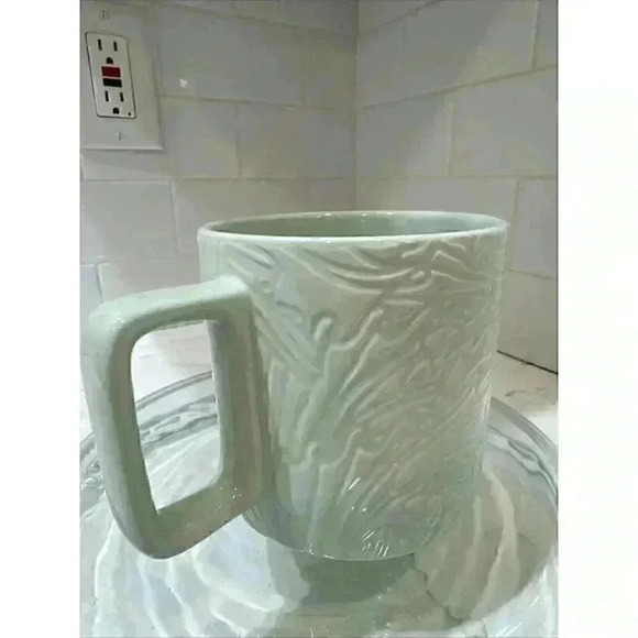 2022 Starbucks Light Green Mint Jade Leaf Marble Embossed Spring Limited 14 oz - Picture 6 of 14